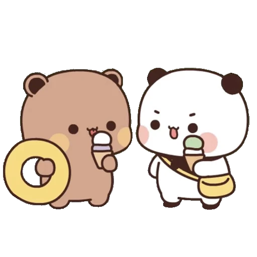 🍦 Стикер «Bubu and Dudu 16» для Telegram