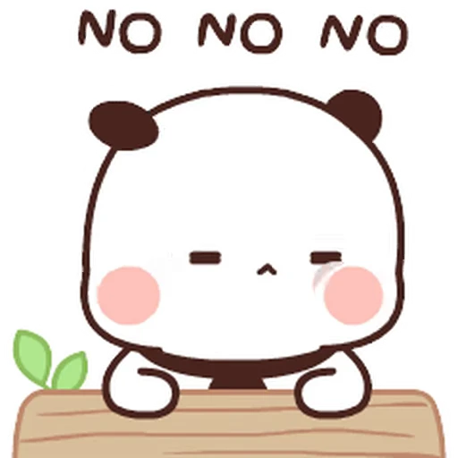 🙅‍♀️ Стикер «Bubu and Dudu 17» для Telegram