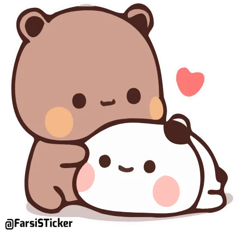❤️ Стикер «Bubu and Dudu 18» для Telegram