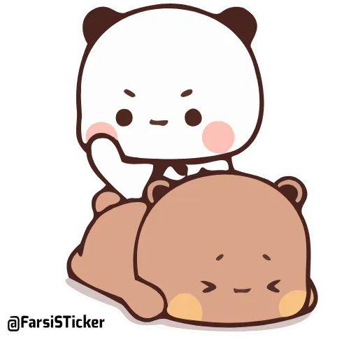 😡 Стикер «Bubu and Dudu 18» для Telegram