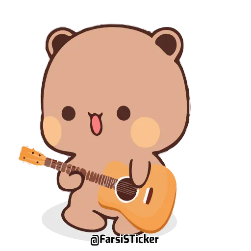 🎸 Стикер «Bubu and Dudu 18» для Telegram