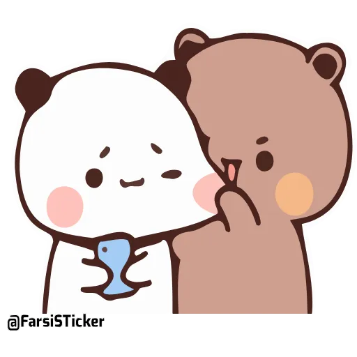 😖 Стикер «Bubu and Dudu 18» для Telegram