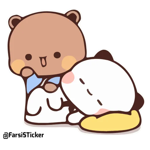 💆‍♀️ Стикер «Bubu and Dudu 18» для Telegram
