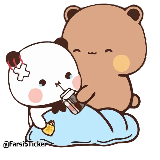 🤒 Стикер «Bubu and Dudu 18» для Telegram