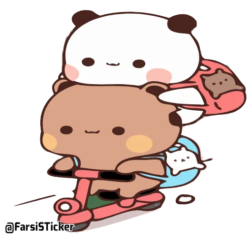 🛴 Стикер «Bubu and Dudu 18» для Telegram