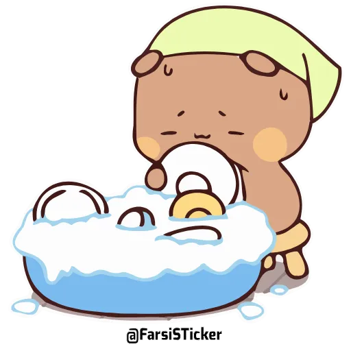 🧼 Стикер «Bubu and Dudu 18» для Telegram