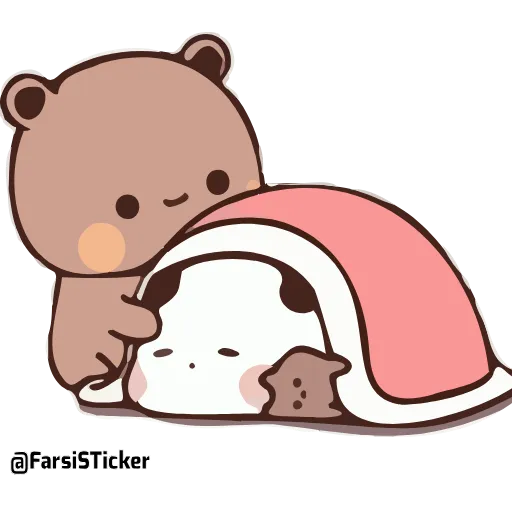 😴 Стикер «Bubu and Dudu 18» для Telegram