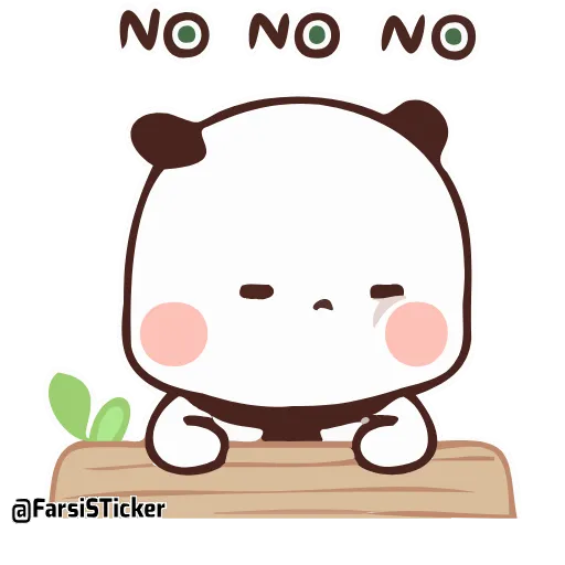 🙅‍♀️ Стикер «Bubu and Dudu 18» для Telegram