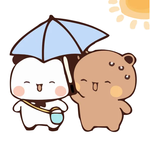 ☂️ Стикер «Bubu and Dudu 18» для Telegram