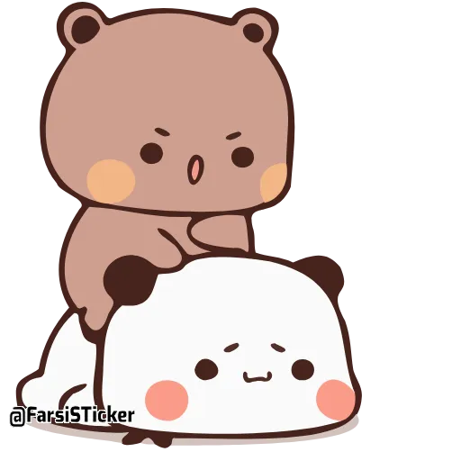 😡 Стикер «Bubu and Dudu 18» для Telegram