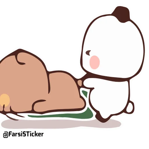 😡 Стикер «Bubu and Dudu 18» для Telegram