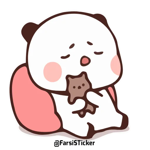 😮‍💨 Стикер «Bubu and Dudu 18» для Telegram