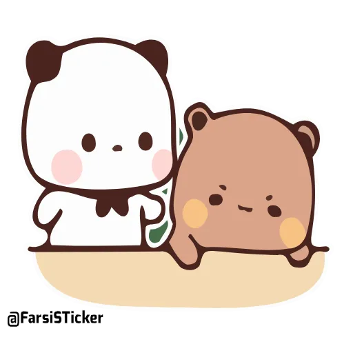 😡 Стикер «Bubu and Dudu 18» для Telegram