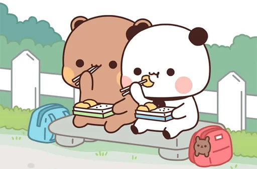 🍜 Стикер «Bubu and Dudu 19» для Telegram