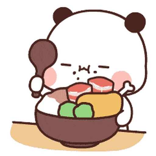 🍖 Стикер «Bubu and Dudu 19» для Telegram