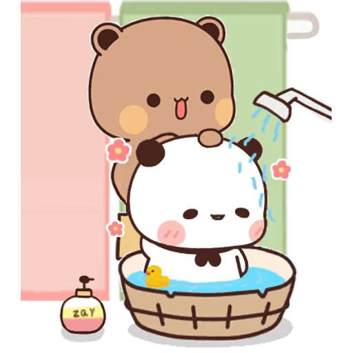 🛁 Стикер «Bubu and Dudu 19» для Telegram