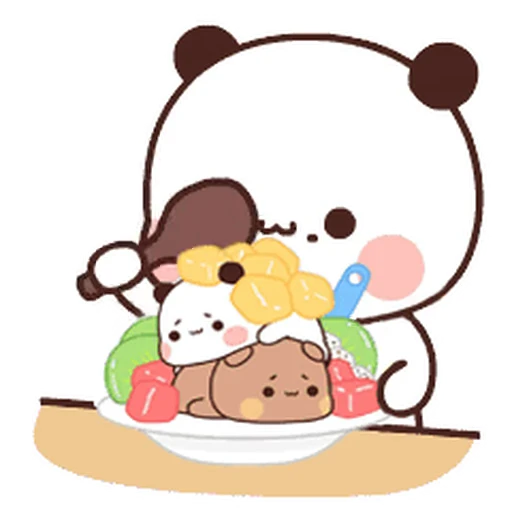 😇 Стикер «Bubu and Dudu 19» для Telegram