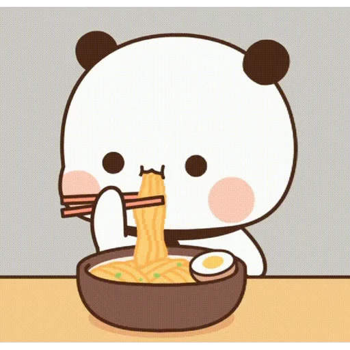 🍜 Стикер «Bubu and Dudu 19» для Telegram