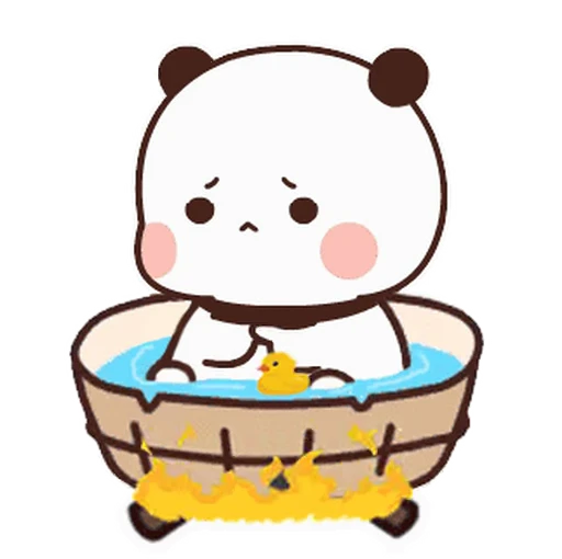 🛁 Стикер «Bubu and Dudu 19» для Telegram