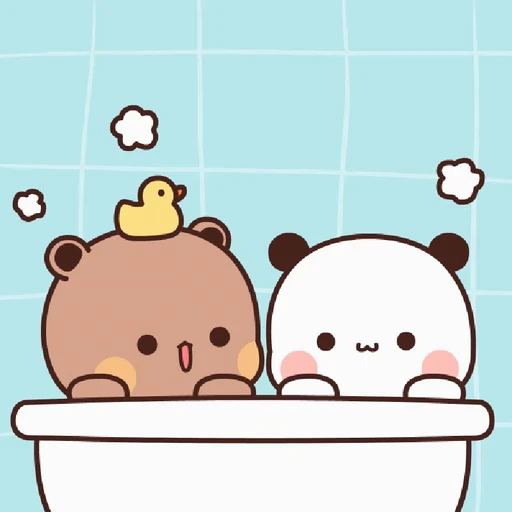 🛁 Стикер «Bubu and Dudu 19» для Telegram