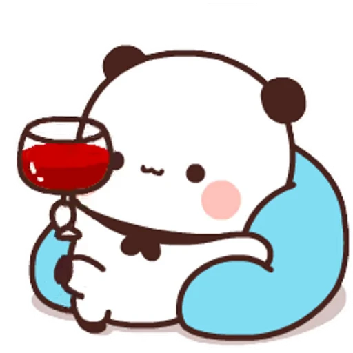 🍷 Стикер «Bubu and Dudu 1» для Telegram