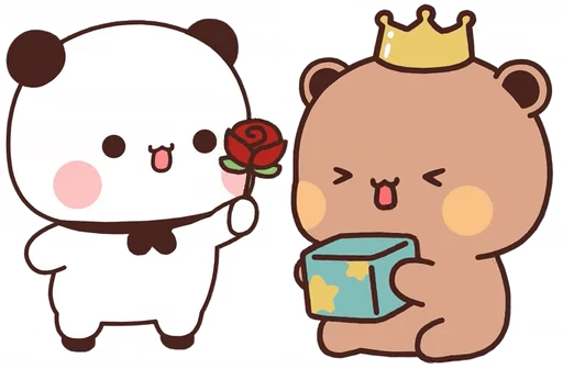 🌹 Стикер «Bubu and Dudu 22» для Telegram