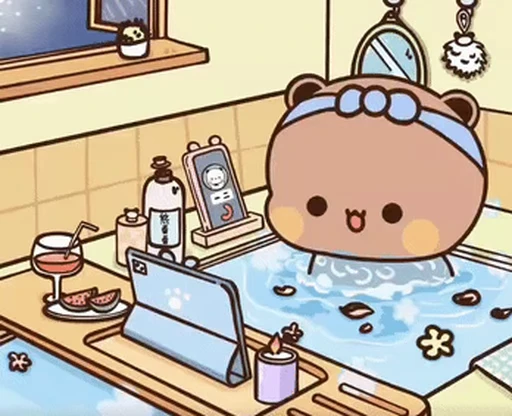 🛁 Стикер «Bubu and Dudu 22» для Telegram
