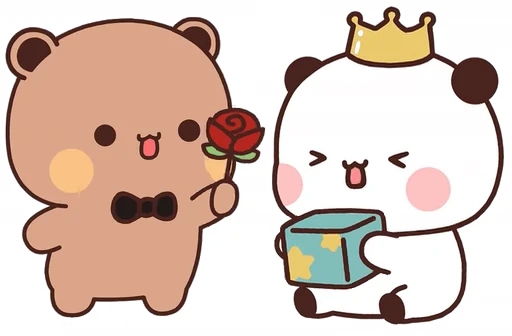 🌹 Стикер «Bubu and Dudu 22» для Telegram