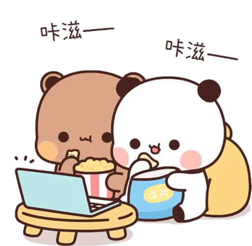 🍿 Стикер «Bubu and Dudu 23» для Telegram