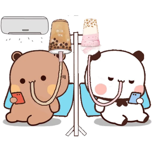 😮‍💨 Стикер «Bubu and Dudu 23» для Telegram