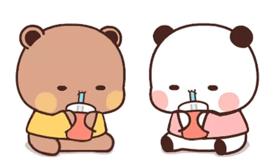 🥤 Стикер «Bubu and Dudu 23» для Telegram