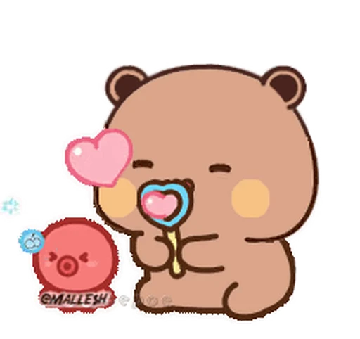 ❤️ Стикер «Bubu and Dudu» для Telegram