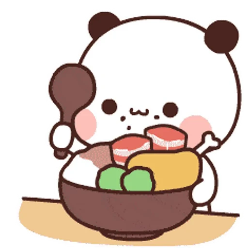 🥐 Стикер «Bubu and Dudu 2» для Telegram