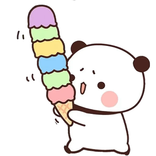 🍦 Стикер «Bubu and Dudu 3» для Telegram