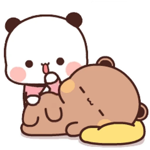 🤤 Стикер «Bubu and Dudu 3» для Telegram