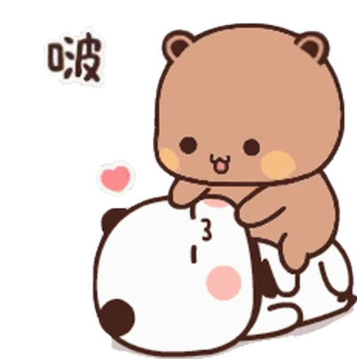 💋 Стикер «Bubu and Dudu 4» для Telegram