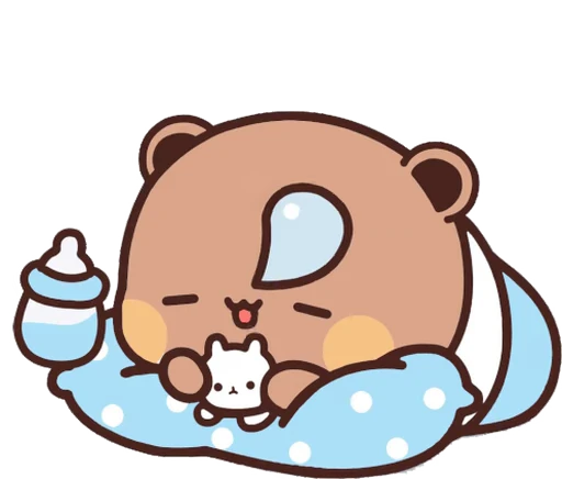 😪 Стикер «Bubu and Dudu 5» для Telegram