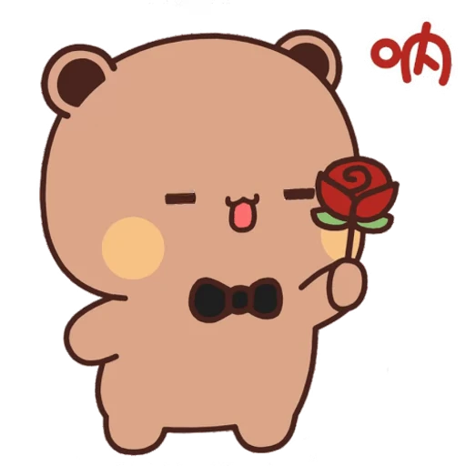 🌹 Стикер «Bubu and Dudu 5» для Telegram