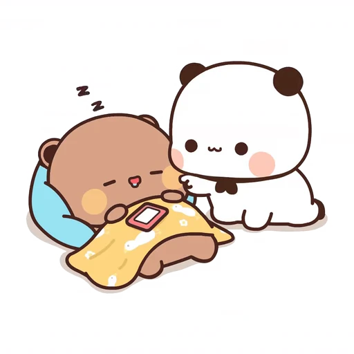 😴 Стикер «Bubu and Dudu 7» для Telegram