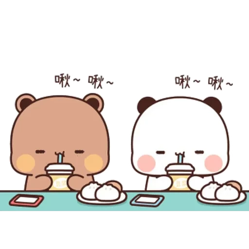 🥛 Стикер «Bubu and Dudu 8» для Telegram