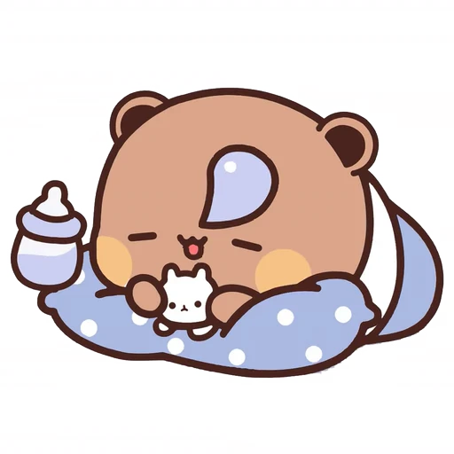 😪 Стикер «Bubu and Dudu 10» для Telegram