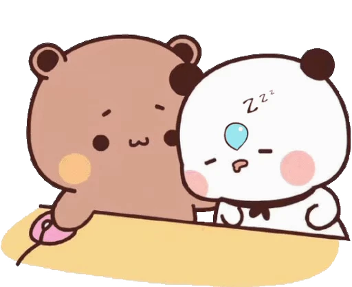 😴 Стикер «Bubu and Dudu 10» для Telegram