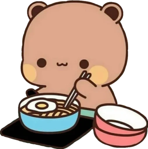 🍜 Стикер «Bubu and Dudu» для Telegram
