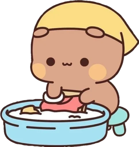 🧼 Стикер «Bubu and Dudu» для Telegram