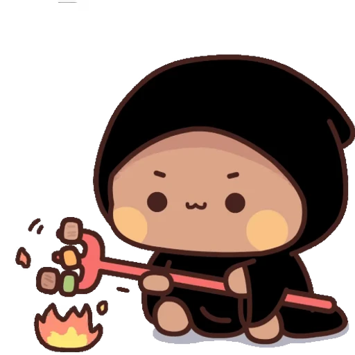 Стикерпак Bubu and Dudu Halloween для Telegram