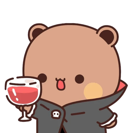 🍷 Стикер «Bubu and Dudu Halloween» для Telegram