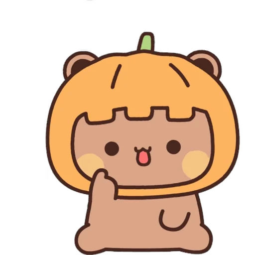 🎃 Стикер «Bubu and Dudu Halloween» для Telegram