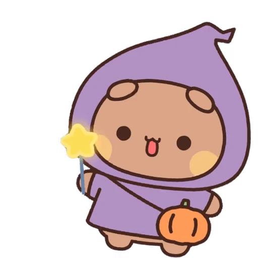 👻 Стикер «Bubu and Dudu Halloween» для Telegram