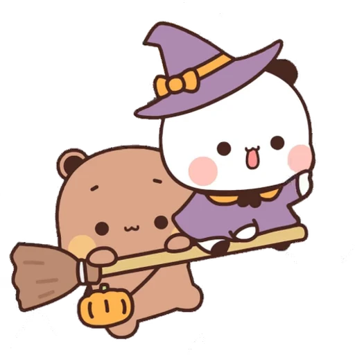 🧹 Стикер «Bubu and Dudu Halloween» для Telegram
