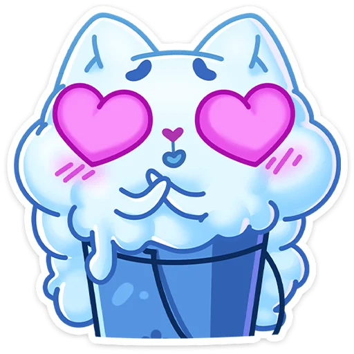 😍 Стикер «И второй стиль - Котялок в ведёрке» для Telegram